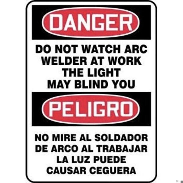 Accuform BILINGUAL OSHA CAUTION SAFETY SIGN SBMVTR603VS SBMVTR603VS - main